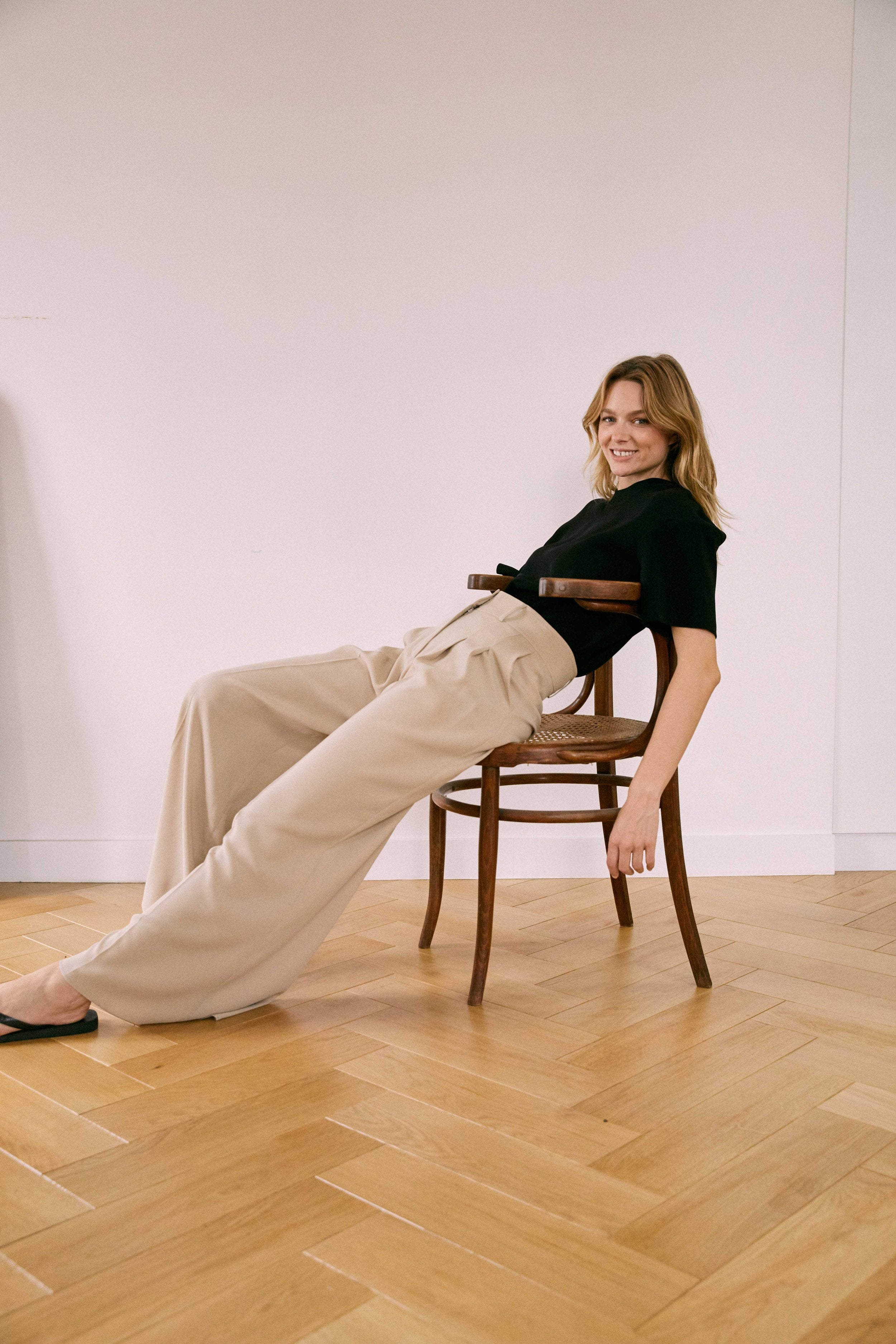Beige Crepe