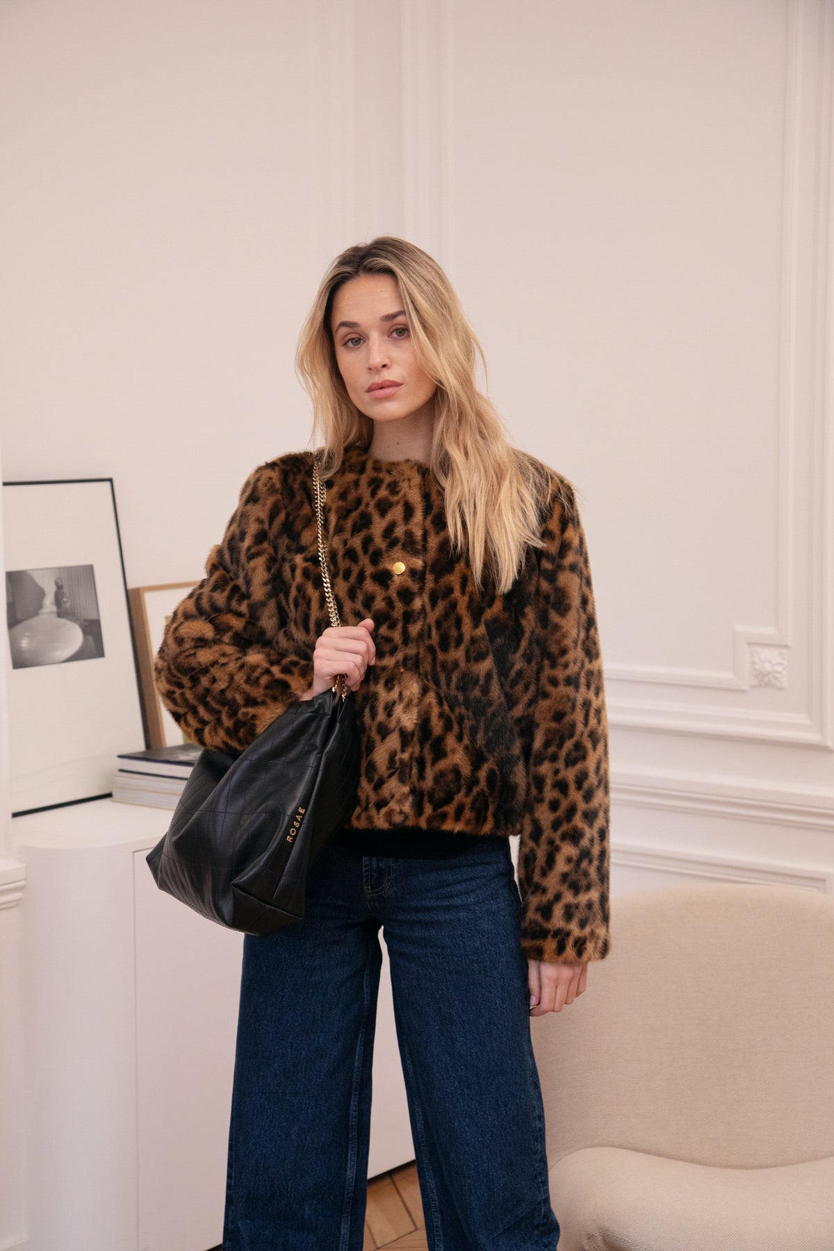 Le Evans - Leopard Faux-Fur