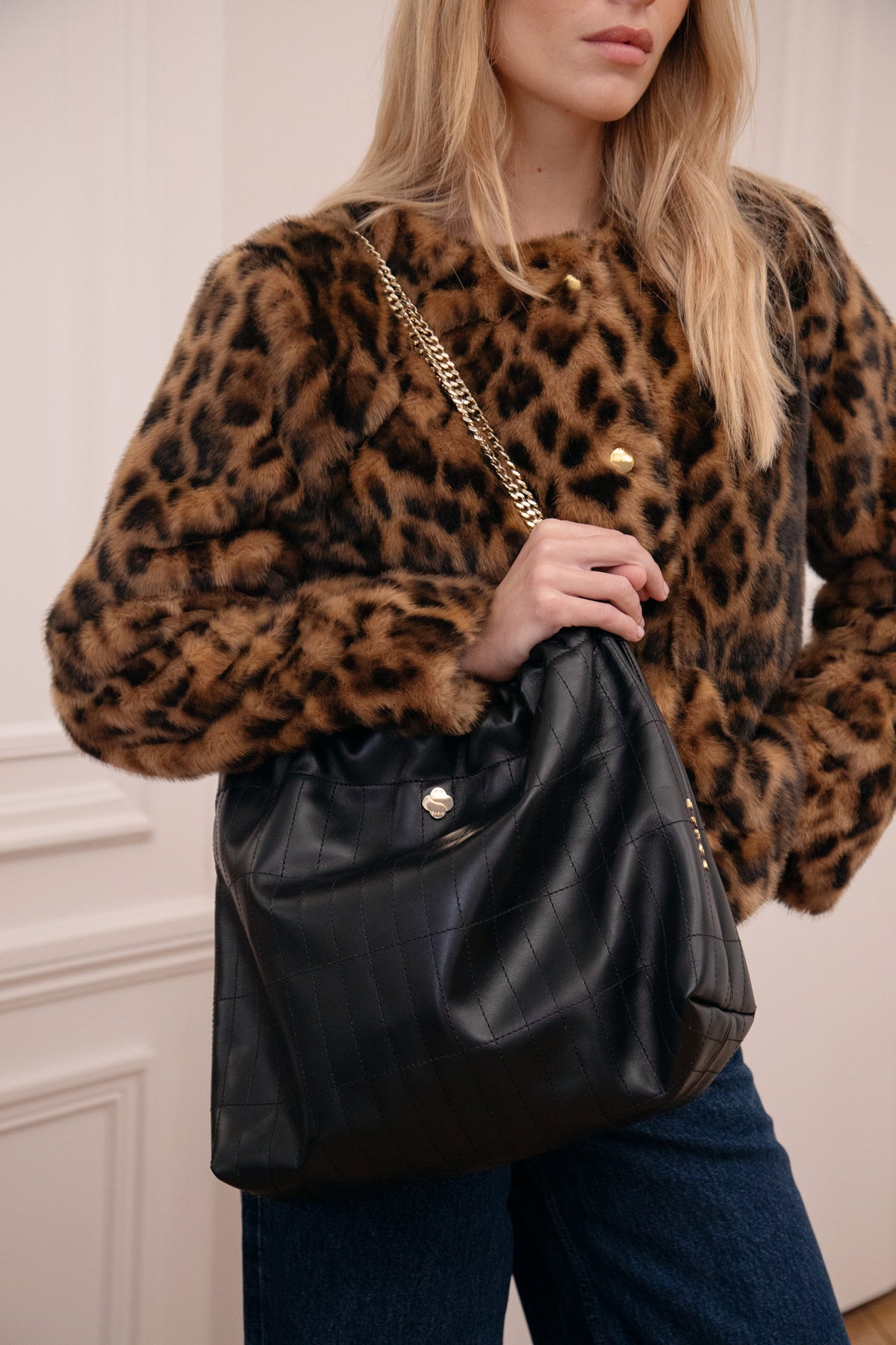 Le Evans - Leopard Faux-Fur