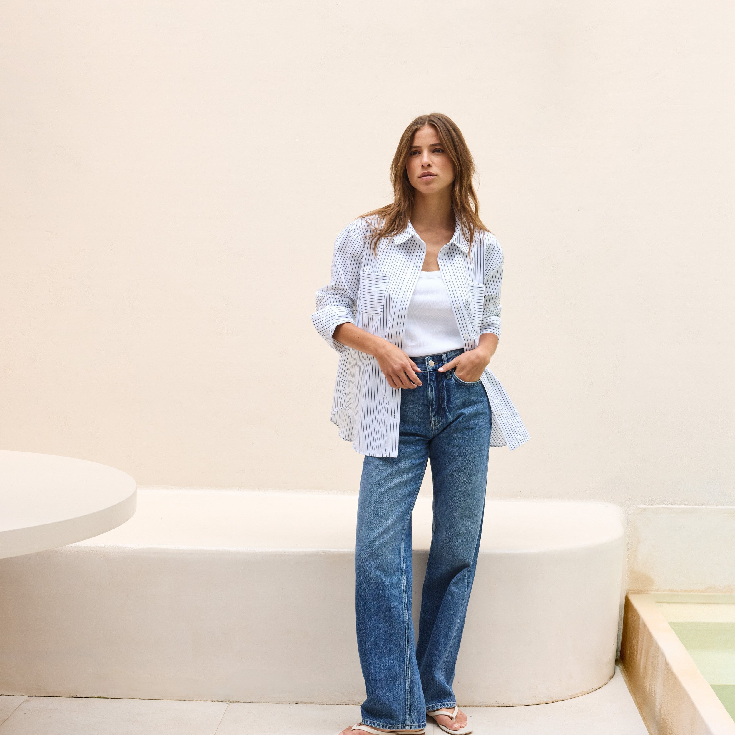 Le Gregoire - Navy Stripes