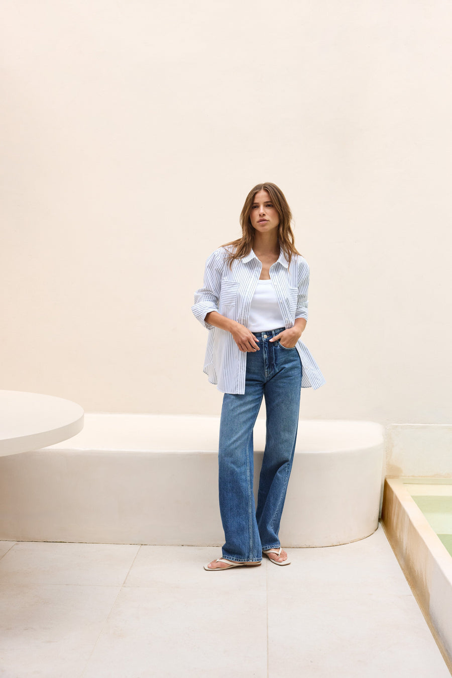Le Gregoire - Navy Stripes