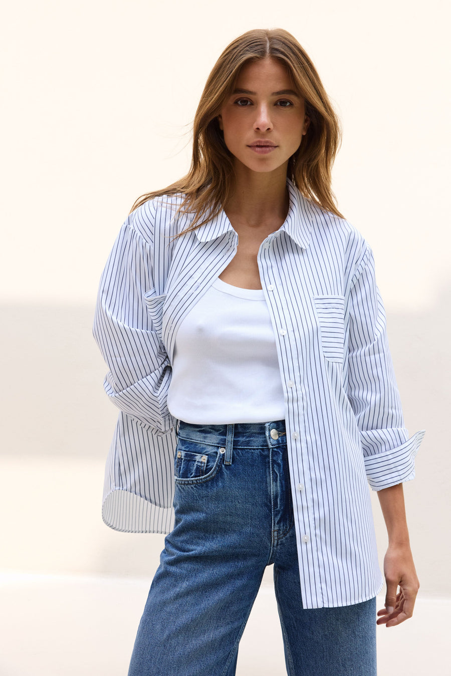Le Gregoire - Navy Stripes