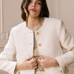 Cream Tweed