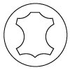 External main fabric : 100% leather 100% leather